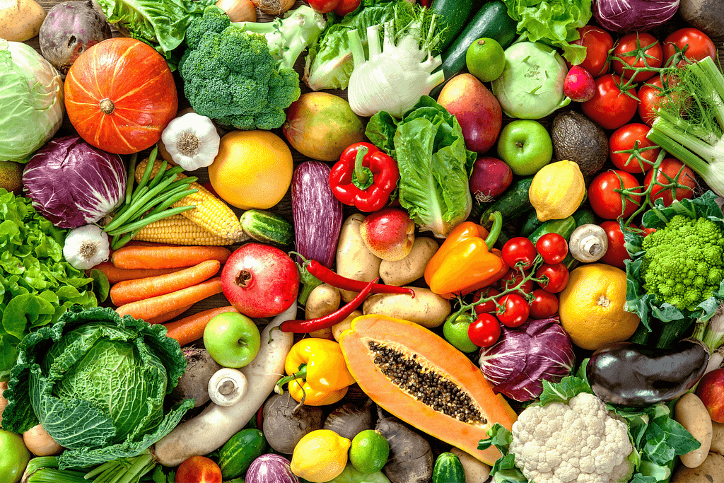 a variety of vegetables