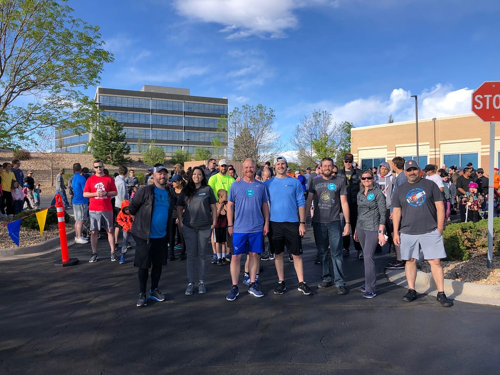 Employees participating in the Fransen Pittman Construction wellness program